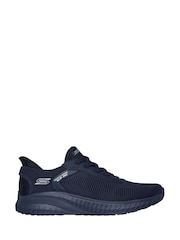 Skechers Blue Slip-ins Bobs Sport Squad Chaos Solid Step Trainers - Image 1 of 5
