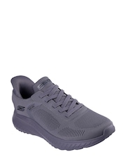 Skechers Grey Slip-ins Bobs Sport Squad Chaos Solid Step Trainers - Image 3 of 5