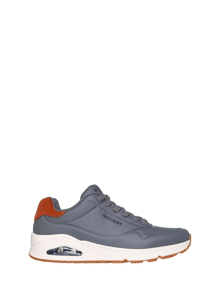 Skechers Grey Uno Tailored Air Trainers - Image 1 of 5 Skechers Grey Uno Tailored Air Trainers - Image 1 of 5
