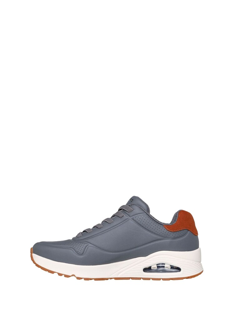 Skechers Grey Uno Tailored Air Trainers - Image 2 of 5 Skechers Grey Uno Tailored Air Trainers - Image 2 of 5
