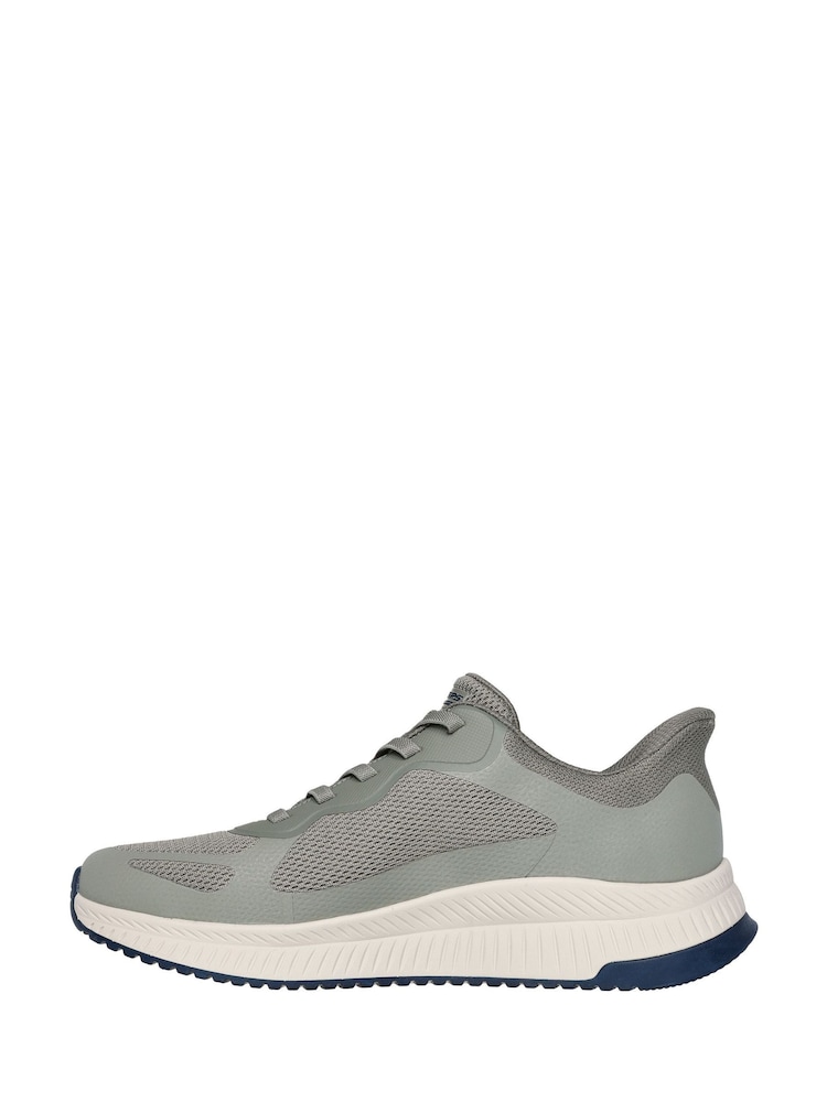 Skechers Green Slip-Ins Bobs Sport Squad Chaos 4 Trainers - Image 2 of 5