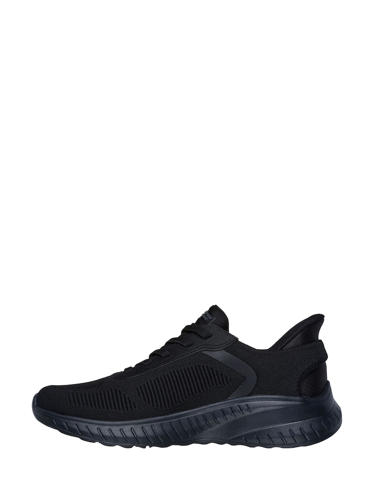 Skechers Black Slip-ins Bobs Sport Squad Chaos Solid Step Trainers - Image 2 of 5 Skechers Black Slip-ins Bobs Sport Squad Chaos Solid Step Trainers - Image 2 of 5