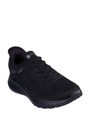 Skechers Black Slip-ins Bobs Sport Squad Chaos Solid Step Trainers - Image 3 of 5