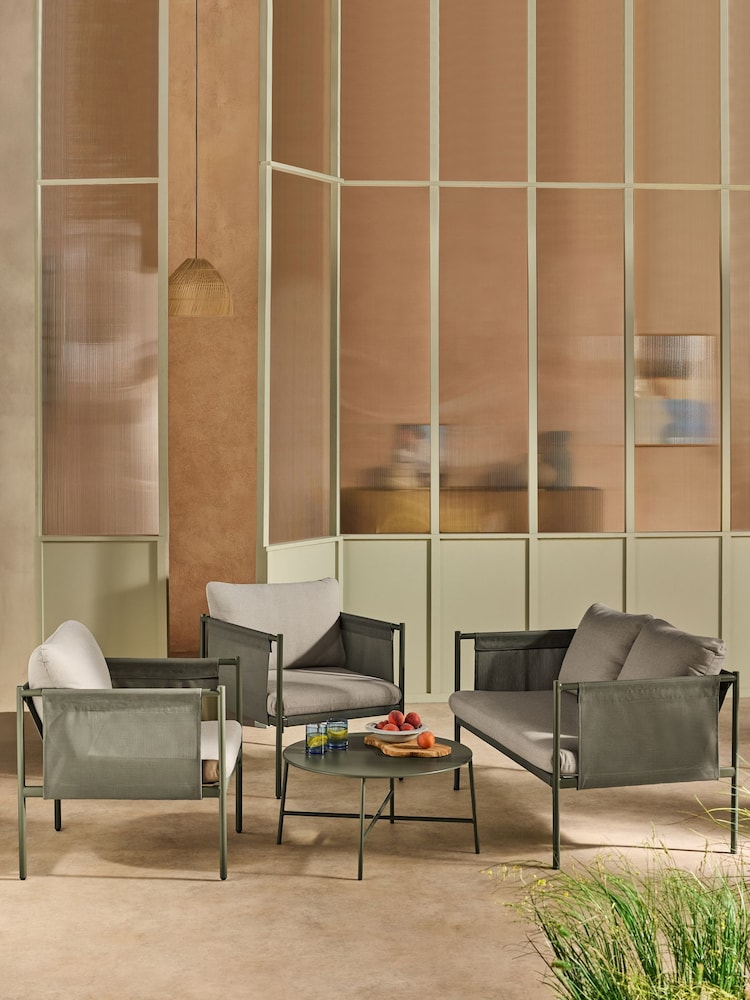 MADE.COM 4 Piece Green Estelle Lounge Set - Image 1 of 6 MADE.COM 4 Piece Green Estelle Lounge Set - Image 1 of 6