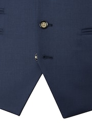 Skopes Blue Tailored Fit Wool Blend Joss Suit Waistcoat - Image 4 of 4