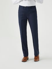 Skopes Blue Tailored Fit Wool Blend Joss Suit Trousers - Image 1 of 4