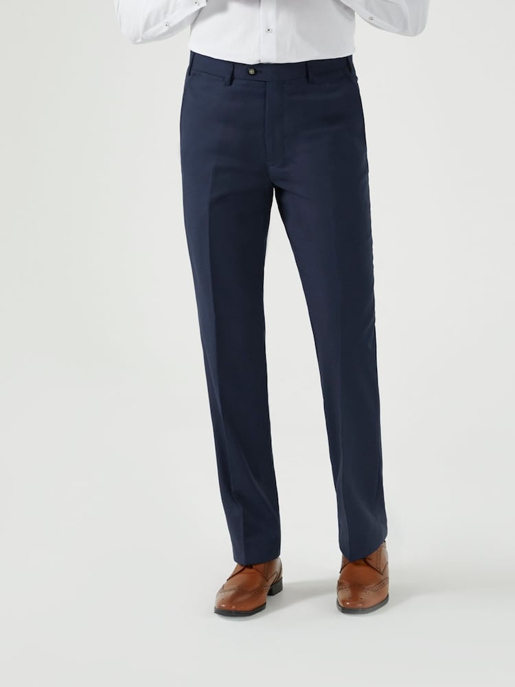 Skopes Blue Tailored Fit Wool Blend Joss Suit Trousers - Image 1 of 4