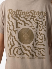 NOISY MAY Brown Rolling Stones Graphic Back Print T-Shirt - Image 4 of 4