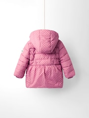 Pink - JoJo Maman Bébé Puffer Jacket - Image 2 of 9