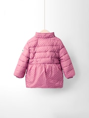 Pink - JoJo Maman Bébé Puffer Jacket - Image 4 of 9