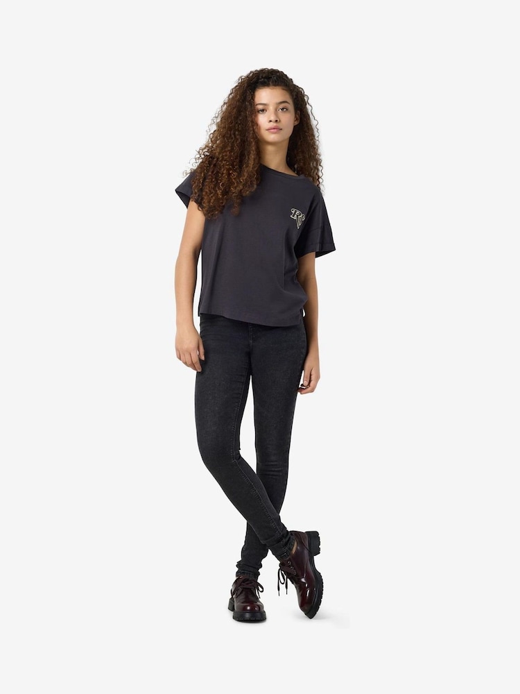 NOISY MAY Black Rolling Stones Graphic Back Print T-Shirt - Image 2 of 4