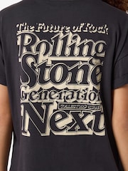 NOISY MAY Black Rolling Stones Graphic Back Print T-Shirt - Image 4 of 4