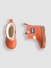 JoJo Maman Bébé Orange Fox Wellies - Image 5 of 6