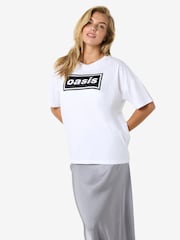 NOISY MAY White Oasis Graphic Short Sleeve T-Shirt - Image 1 of 6