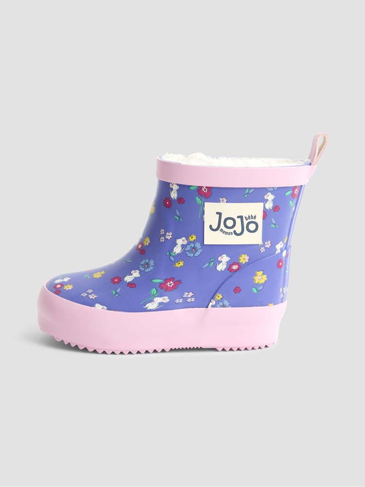 Lila - JoJo Maman Bébé Rust Cosy Lined Ankle Wellies - Bild 4 von 4