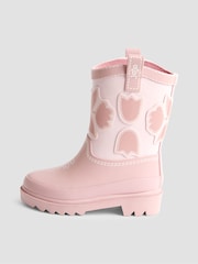JoJo Maman Bébé Dusky Pink Cowboy Wellies - Image 4 of 4