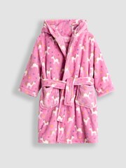 JoJo Maman Bébé Dark Pink Peter Rabbit™ Bath Robe - Image 1 of 3