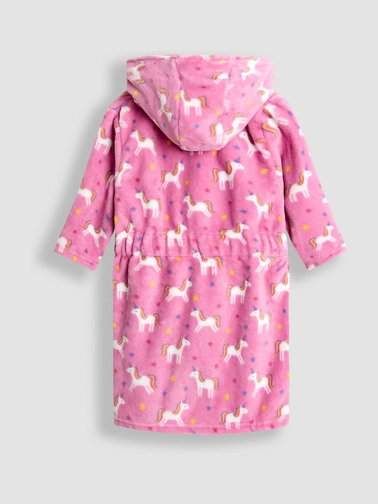 JoJo Maman Bébé Dark Pink Peter Rabbit™ Bath Robe - Image 2 of 3 JoJo Maman Bébé Dark Pink Peter Rabbit™ Bath Robe - Image 2 of 3