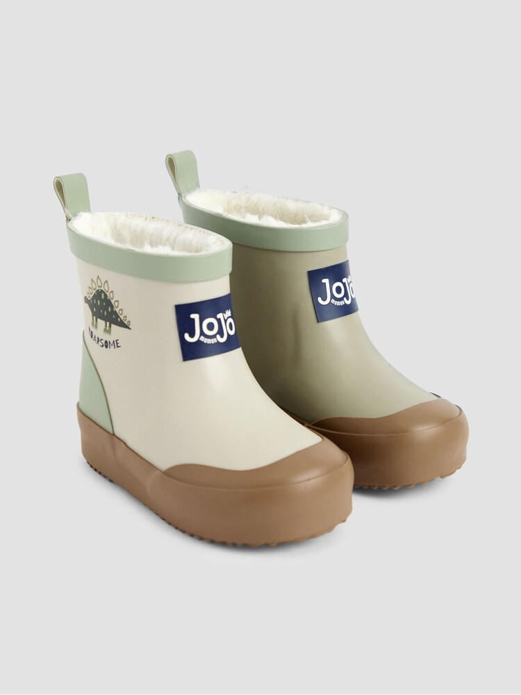 Natur - JoJo Maman Bébé Rust Cosy Lined Ankle Wellies - Bild 1 von 5