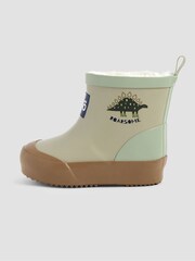Natur - JoJo Maman Bébé Rust Cosy Lined Ankle Wellies - Bild 4 von 5
