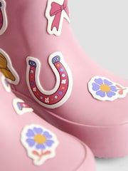 JoJo Maman Bébé Pink Light Cosy Lined Boot - Image 6 of 6