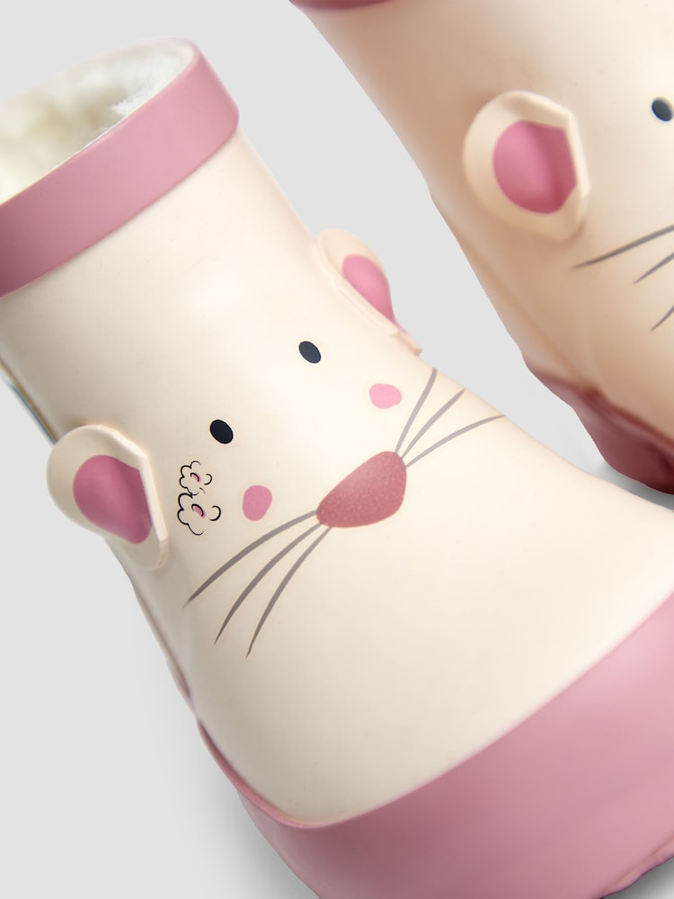 JoJo Maman Bébé Cream Short Unicorn Wellie Boot - Image 7 of 7 JoJo Maman Bébé Cream Short Unicorn Wellie Boot - Image 7 of 7