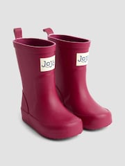 JoJo Maman Bébé Raspberry Plain Wellies - Image 6 of 9