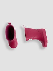 JoJo Maman Bébé Raspberry Plain Wellies - Image 8 of 9