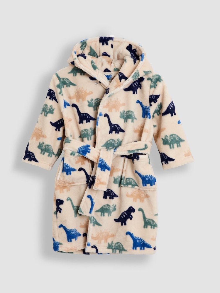 JoJo Maman Bébé Natural Construction Print Dressing Gown - Image 1 of 3