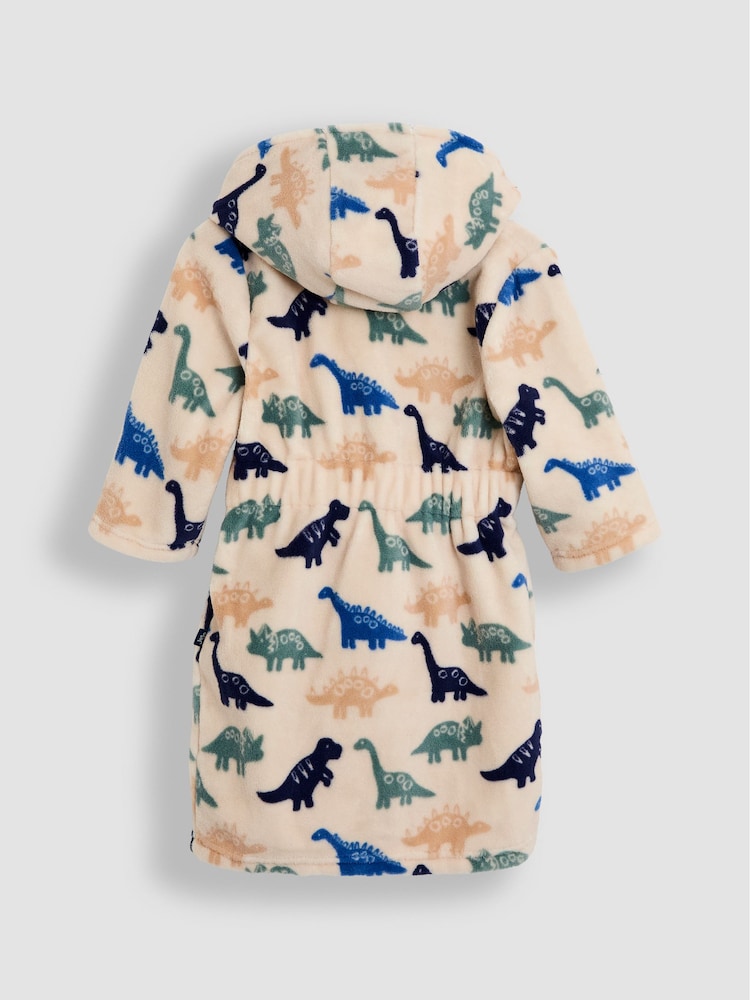 JoJo Maman Bébé Natural Construction Print Dressing Gown - Image 2 of 3