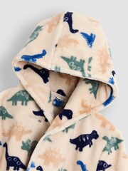 JoJo Maman Bébé Natural Construction Print Dressing Gown - Image 3 of 3