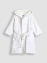 JoJo Maman Bébé White Character Towelling Bath Robe - Image 1 of 3