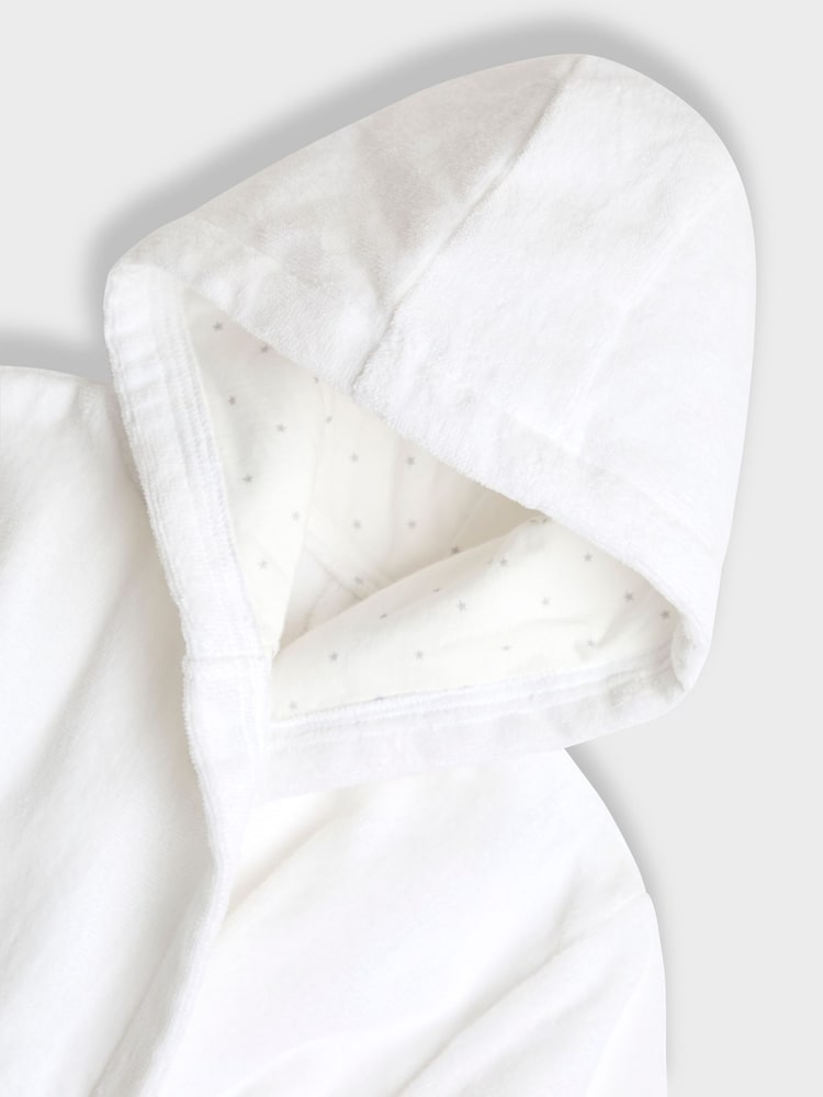 JoJo Maman Bébé White Character Towelling Bath Robe - Image 3 of 3 JoJo Maman Bébé White Character Towelling Bath Robe - Image 3 of 3