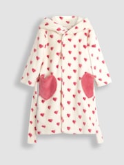 JoJo Maman Bébé Cream Heart Dressing Gown - Image 1 of 6