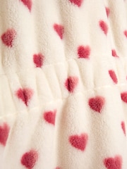 JoJo Maman Bébé Cream Heart Dressing Gown - Image 6 of 6