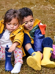 JoJo Maman Bébé Yellow Plain Wellies - Image 6 of 13