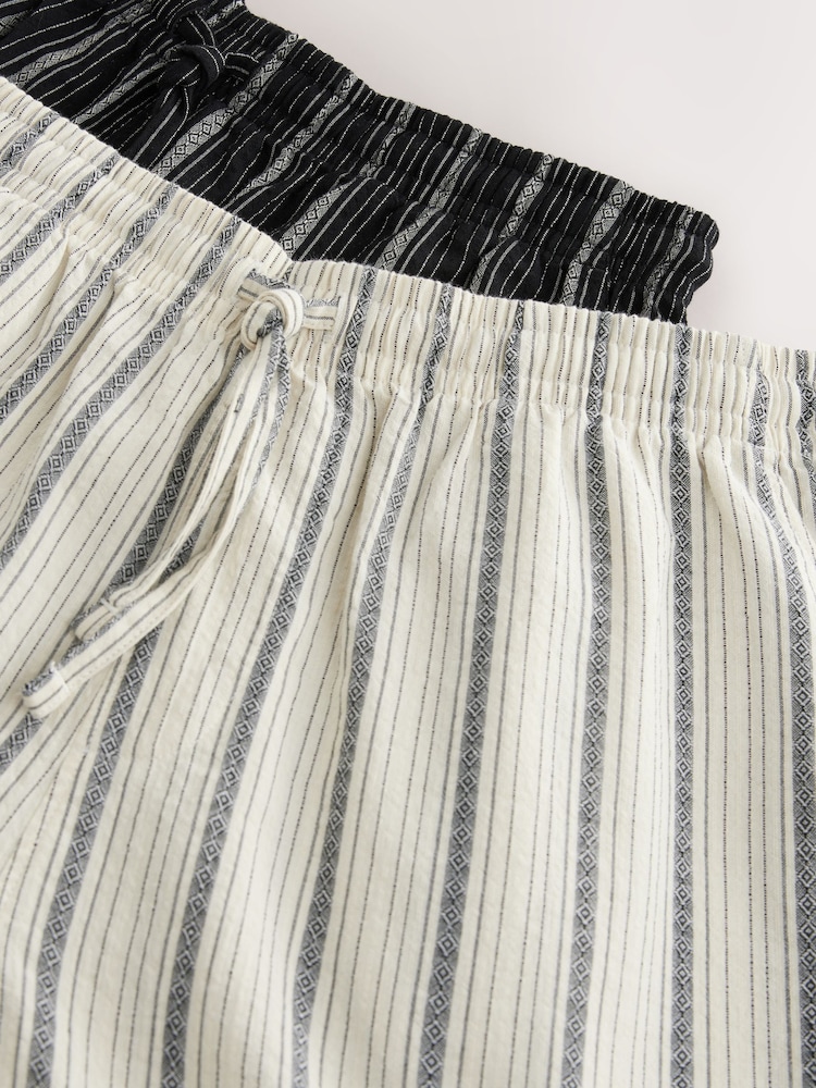 Negro de rayas - Woven Pyjamas Bottoms 2 Pack - Imagen 10 de 10