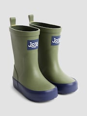 JoJo Maman Bébé Green Floral Cosy Lined Boot - Image 1 of 4