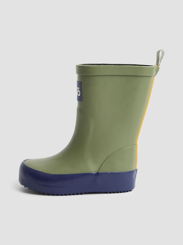 JoJo Maman Bébé Green Floral Cosy Lined Boot - Image 4 of 4