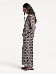 Weekend MaxMara Brown Tortona Wide Leg Trousers - Image 3 of 3