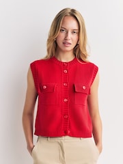 Weekend MaxMara Red Caprara Waist Coat - Image 1 of 5