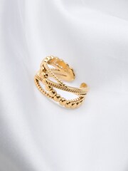 FatFace Gold Plated Waterproof Ring - Image 2 of 2