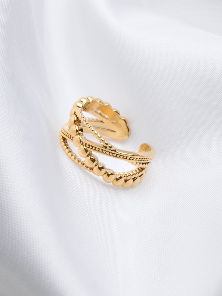 FatFace Gold Plated Waterproof Ring - Image 2 of 2