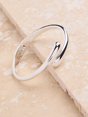 FatFace Silver Tone Hinged Bangle - Image 2 of 2