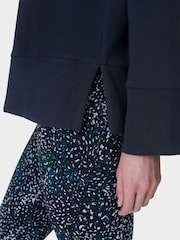 Sweaty Betty Blue Peaceful Ribbed Sweatshirt - Image 2 of 6
