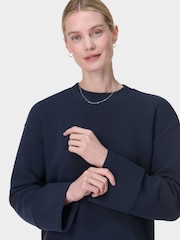 Sweaty Betty Blue Peaceful Ribbed Sweatshirt - Image 5 of 6