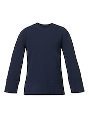 Sweaty Betty Blue Peaceful Ribbed Sweatshirt - Image 6 of 6