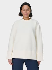 Sweaty Betty White Peaceful Ribbed Sweatshirt - Image 1 of 7