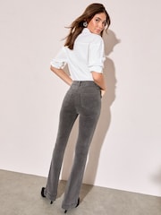 Friends Like These Grey High Waist Pocket Flare Jeans - Image 5 of 5