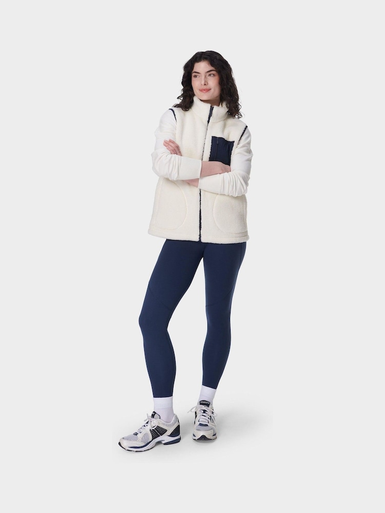 Sweaty Betty White Plush Gilet - Image 2 of 6